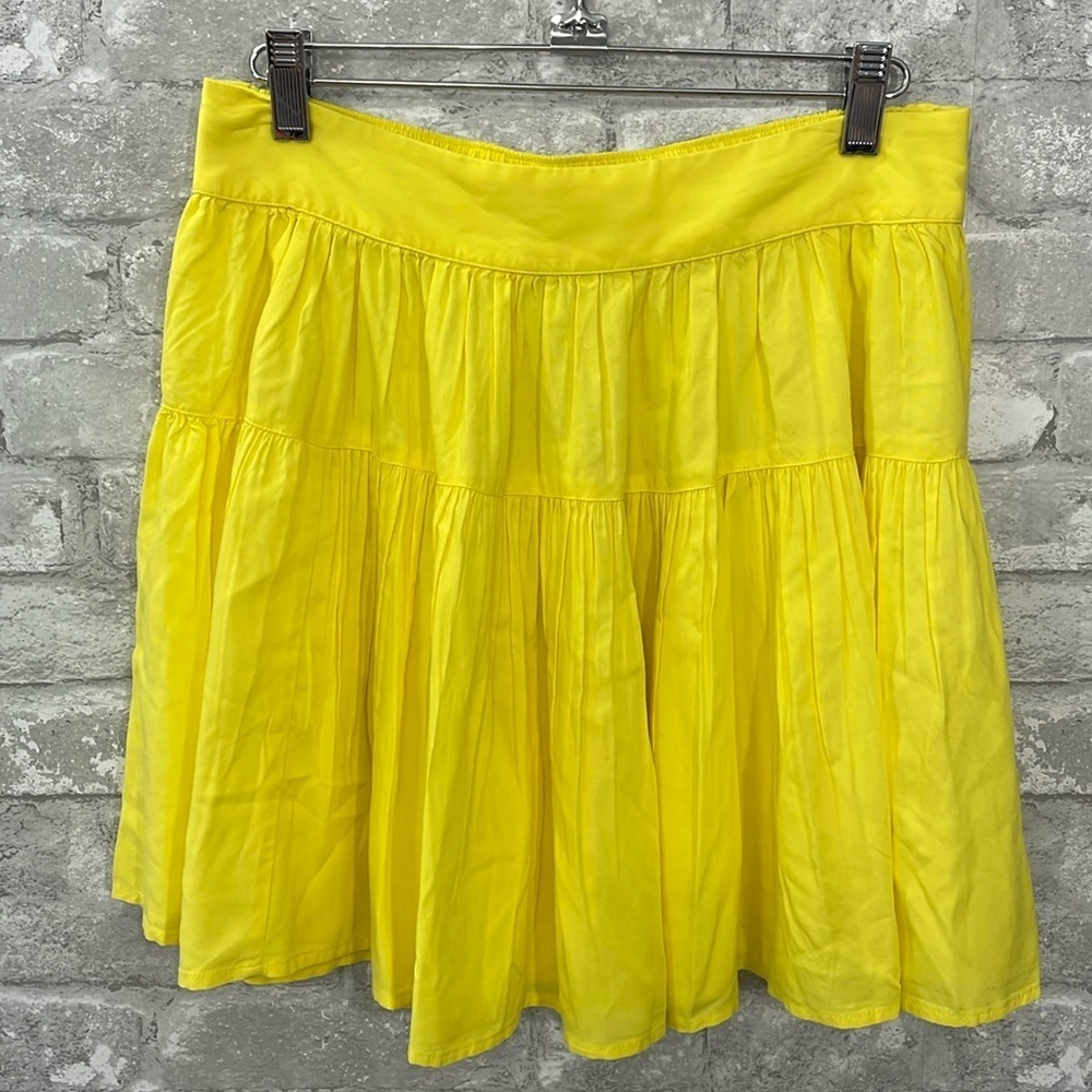 Whitney Rife  X The Drop Yellow Tiered Skirt